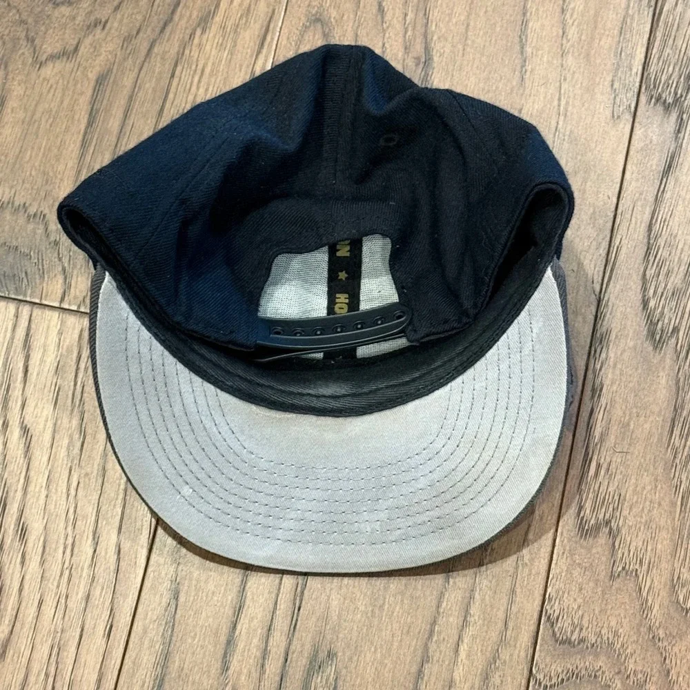 Baseballism Flag Man Snapback Hat Black Grey Flat Brim Baseball Cap Mens OSFM